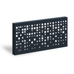 3D_Designový plotový panel Hliník s perforací GRAF 013 Čtverce – 1900×900 mm